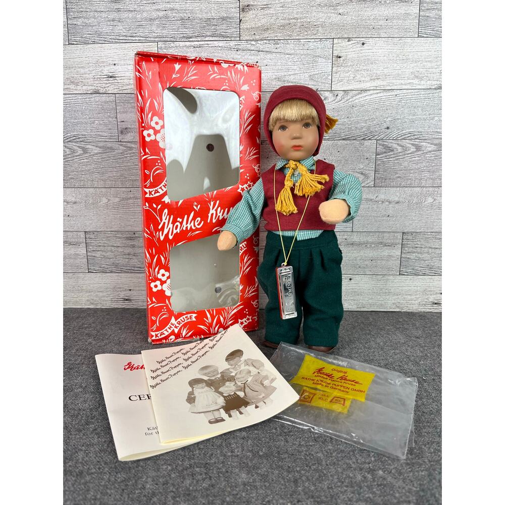 KATHE KRUSE STEVIE LE 30 80 Blonde Boy Doll Box Tags 10.5 Rare